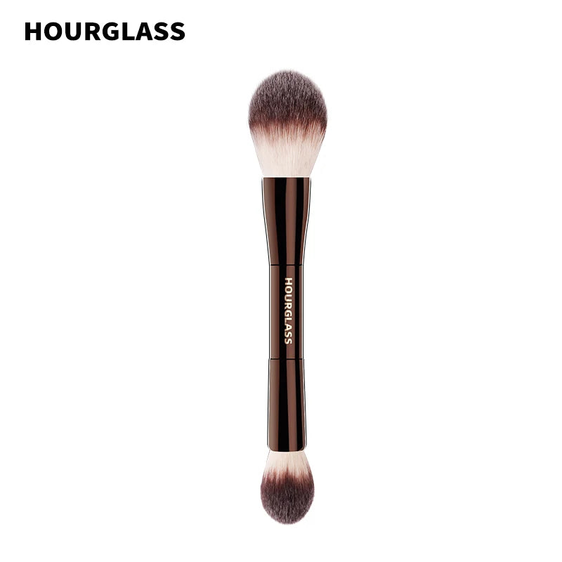 Double Head Powder Makeup Brush No.18 Veil Face Powder Brush Synthetic Fiber