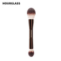 Double Head Powder Makeup Brush No.18 Veil Face Powder Brush Synthetic Fiber