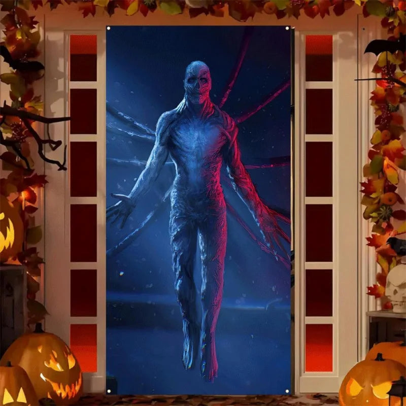 Halloween & Christmas Stranger Banner - Indoor Outdoor Festive Decoration