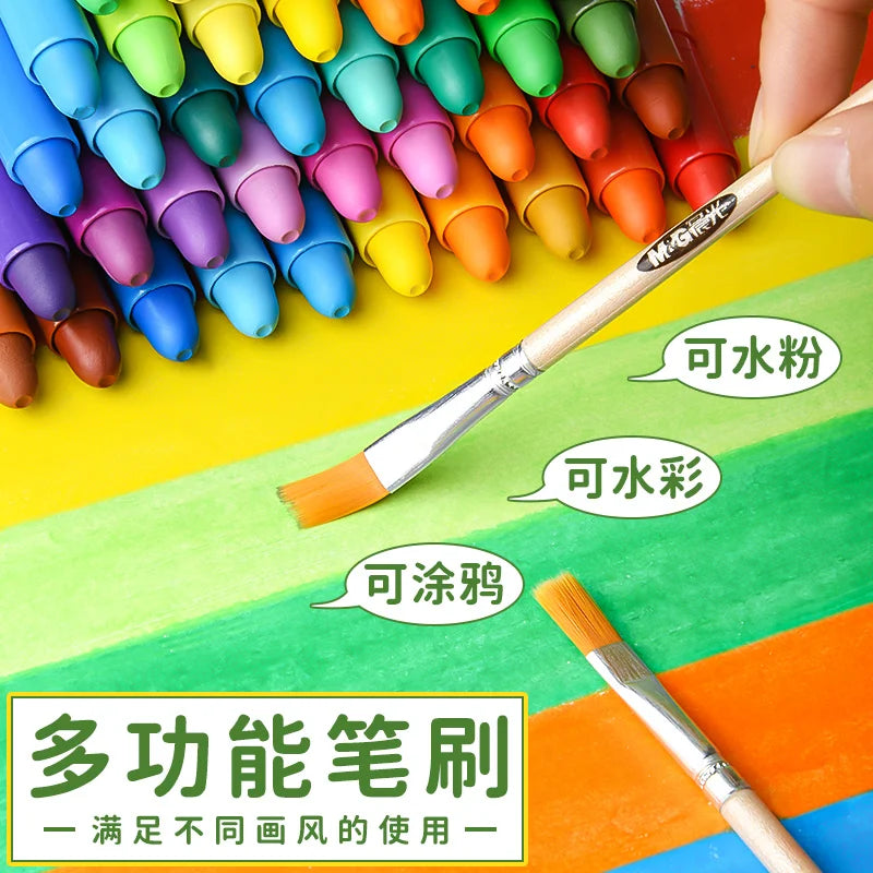 Professional Oil Paint Stick Set - Silky, Washable, Rotatable Art Crayons, 12/24/36 Colors