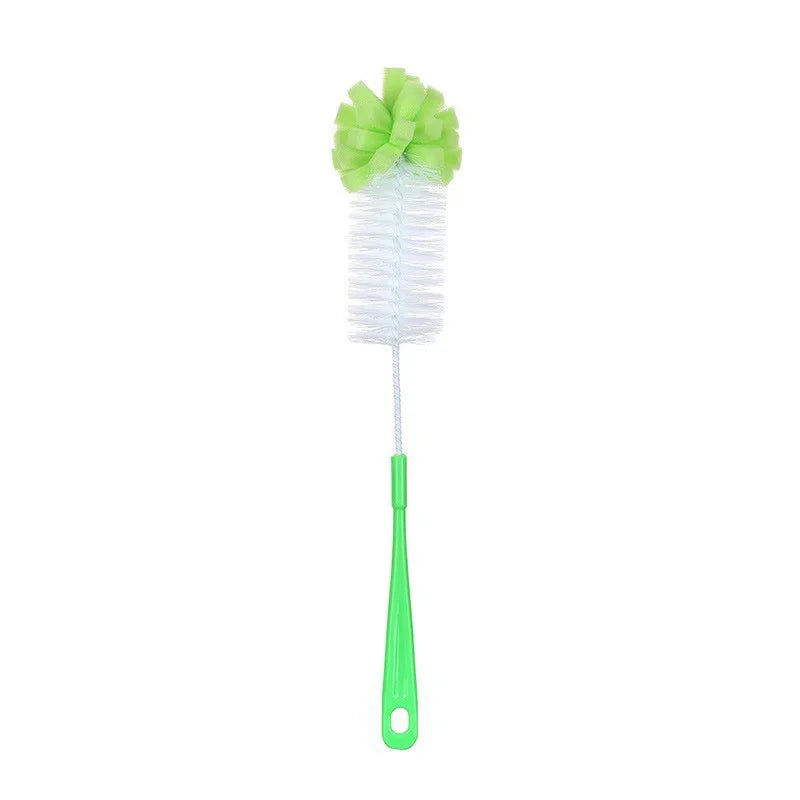 360 Degree Bottle Brush for Narrow Neck Water and Milk Bottles - Flexible Sponge Scrubber