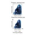 Halloween Zombie Nun Window Stickers - Evil Smile Vinyl Decals for Indoor Party Decor