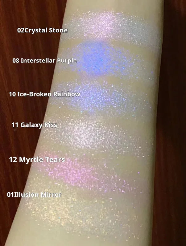 Chameleon Glitter Highlighter Powder - Multicolor Face & Body Makeup