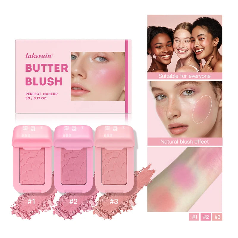 Professional Makeup Powder Blush 12HR Wear Vegan Face Blusher Palette