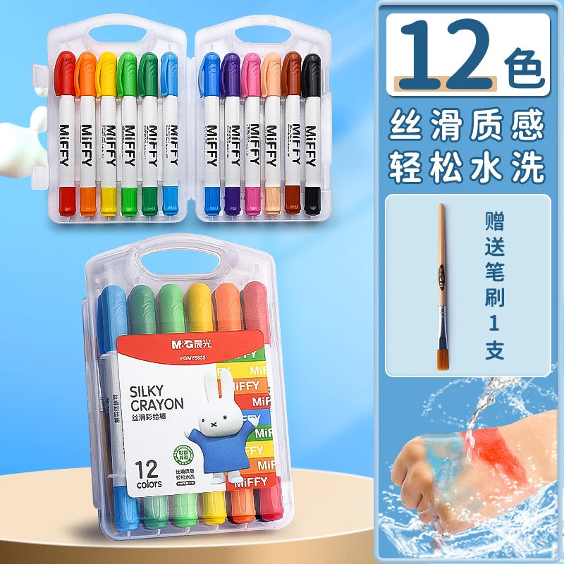 Professional Artist Oil Paint Stick Set - Washable Graffiti & Art Crayons, 12/24/36 Colors