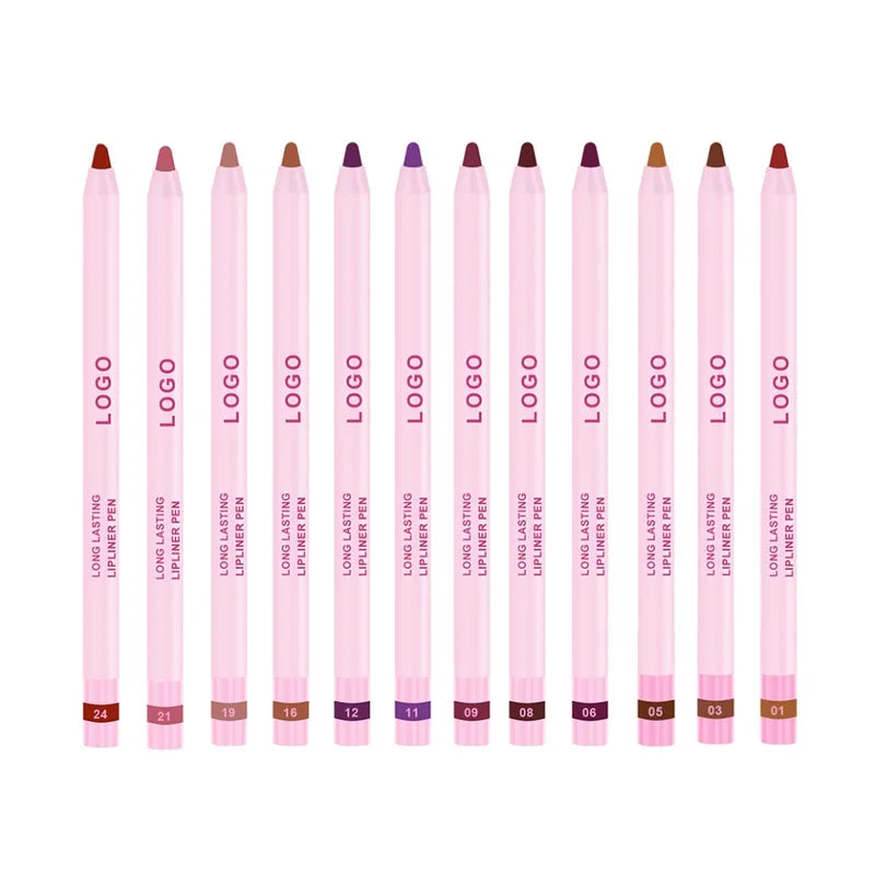 High Pigment Waterproof Lip Liner Pencil - Long Wear & Vegan Makeup