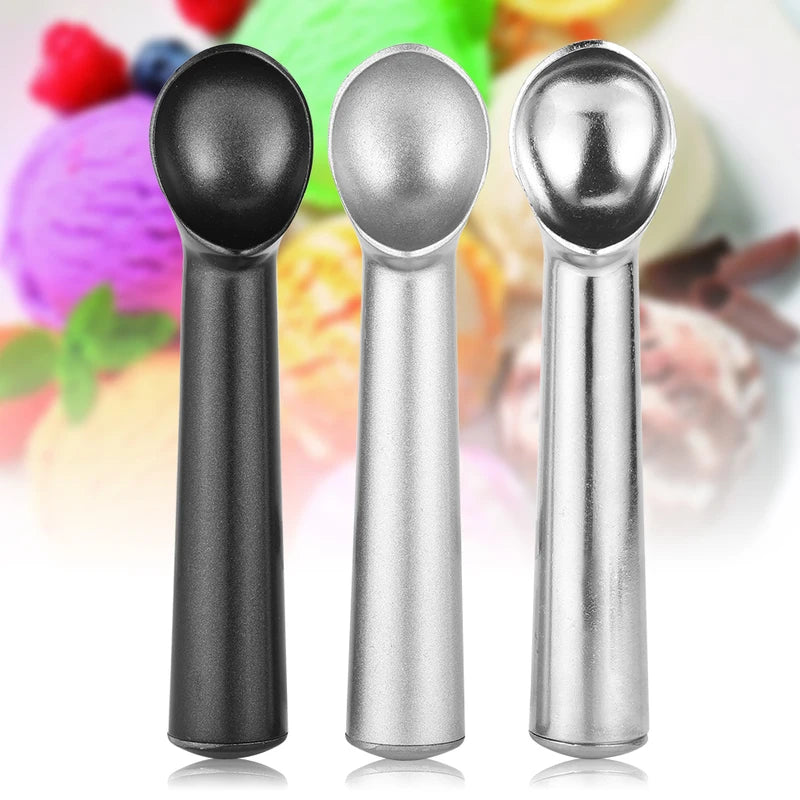 Stainless Steel Ice Cream Scoop - Non-Stick, Anti-Freeze, Portable Kitchen Tool