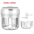 Electric Garlic Chopper 100/250ML Mini Food Processor Vegetable Grinder