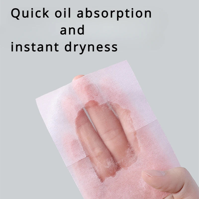 Matte Face Wipes Oil Control Sheets - Oil-Absorbing Facial Cleansing Papers