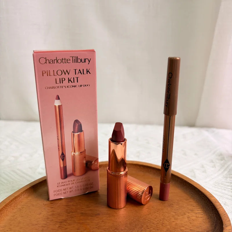 Lip Liner Lipstick Set - Flawless, Waterproof, Buildable Coverage