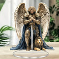 Sacred Archangel Michael Desktop Decoration for Home Office Outdoor - Father's Day Gift