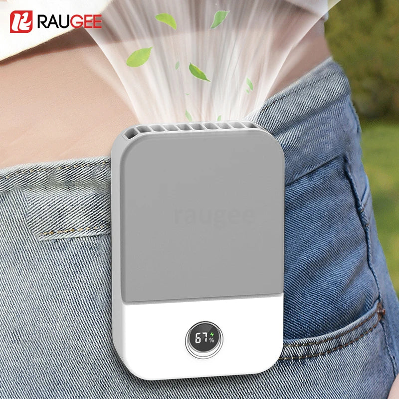 Portable Neck Fan with 3 Speed Settings, USB Rechargeable Personal Air Cooler