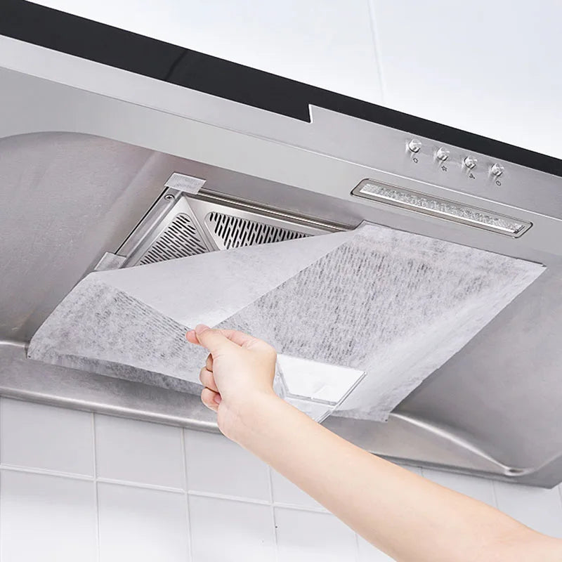 Heat-Resistant Range Hood Filter Paper Oil Absorbing Grease Sticker 60cm*5m