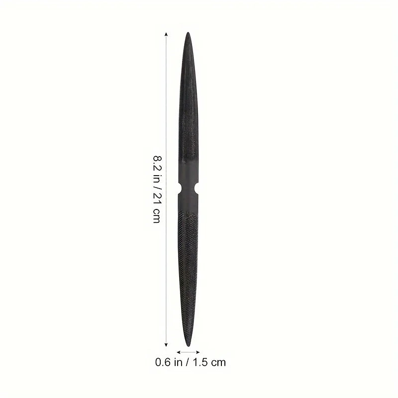 High Carbon Steel Jewelry Wax File Cutter with Pointed Round Tip for Metal Wood Ceramic Crafting
