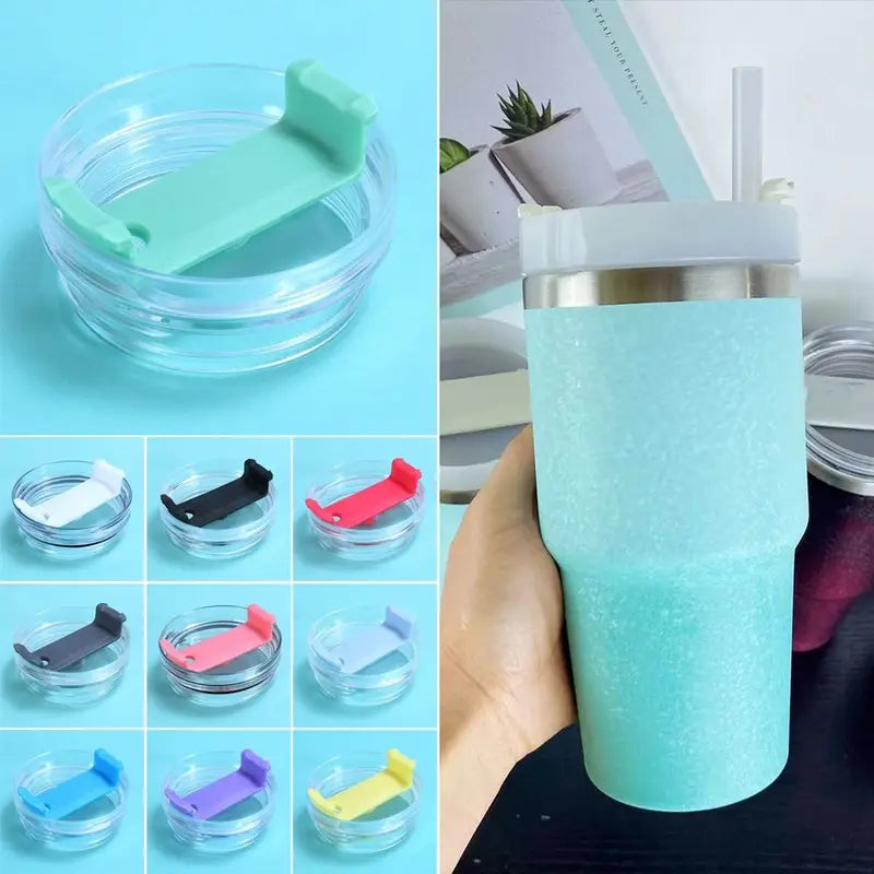 Spill Proof Plastic Replacement Lid for 20/30oz Tumbler Cups - Spill-Resistant, Airtight