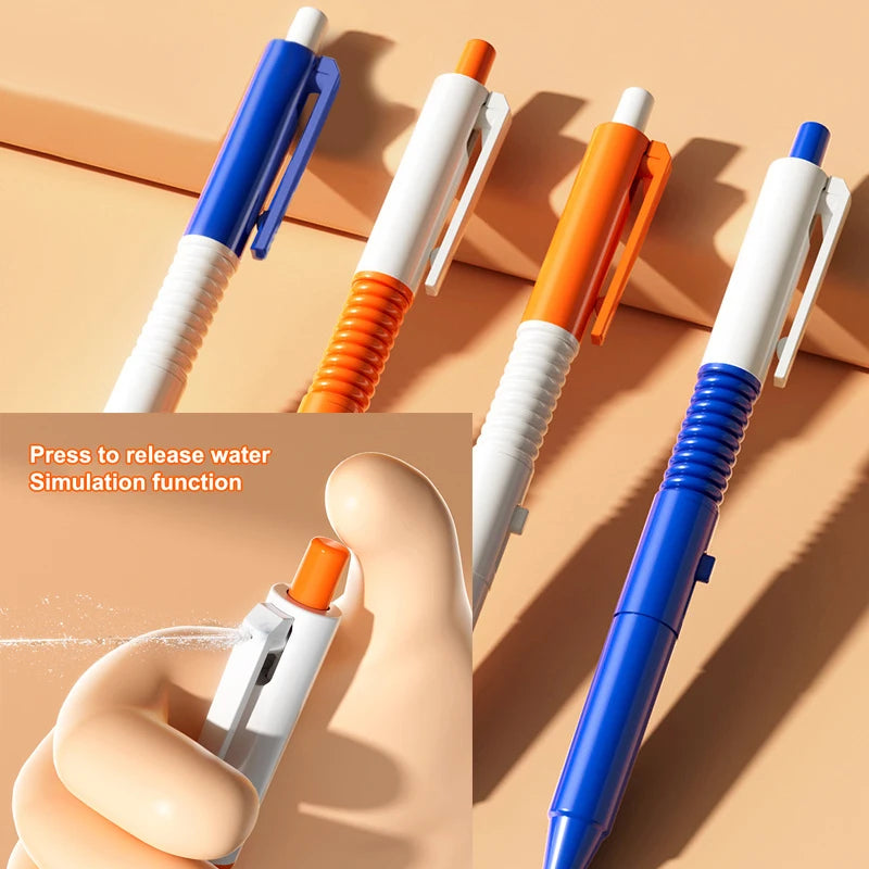 2PCS Water Spray Pen Toy - Prank Signature Water Spray Gadget for Campus Fun
