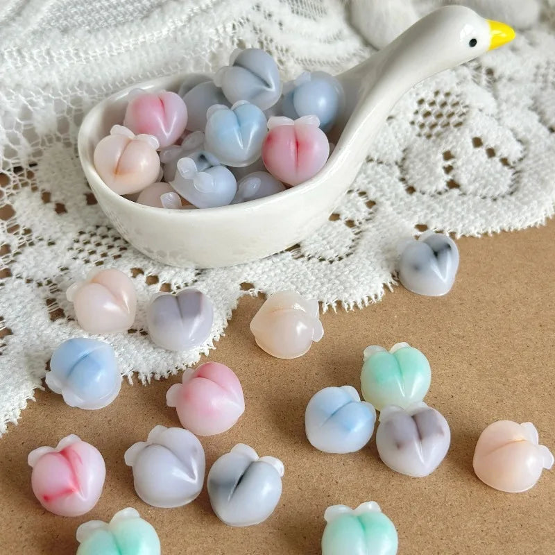 Peach-Shaped Enamel Wax Granules for Handmade Sealing & Invitation Envelopes