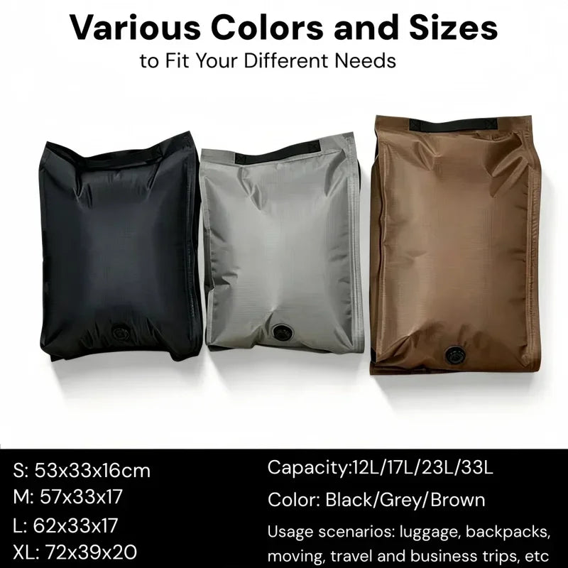 Travel Suitcase Vacuum Compression Storage Bags Waterproof Luggage Organizer