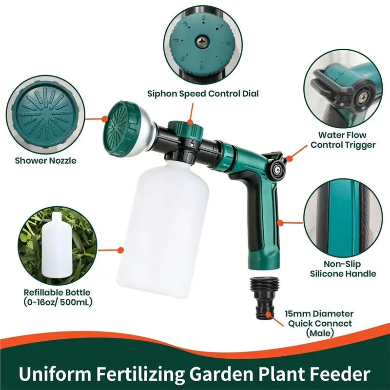 Multi-Purpose Garden Sprayer for Watering Fertilizer & Outdoor Cleaning