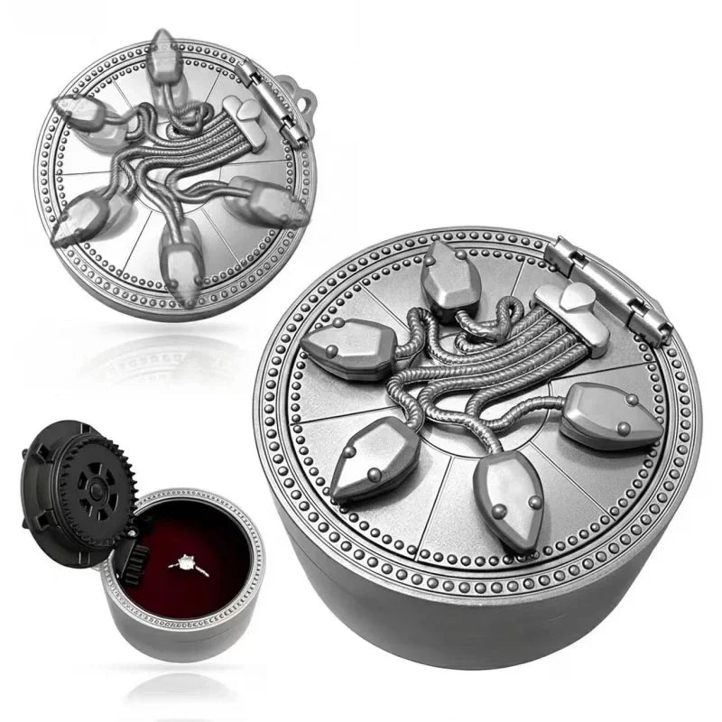 Rotating Snake Jewelry Box for Proposal Wedding Ring Storage Gift Decor