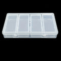 Adjustable Plastic Storage Organizer Box with Removable Compartments for Craft & Sewing Supplies
