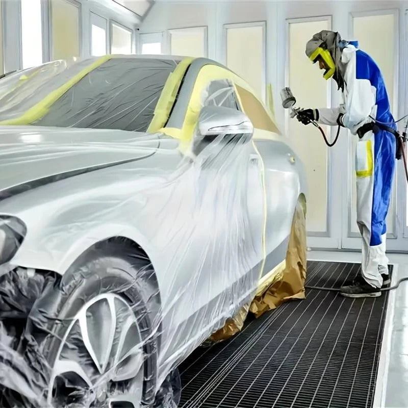 Pre Taped Masking Film for Automotive & Interior Painting, Plastic Sheeting Covering