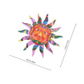 Sun Wall Art Decor - Iron Sun Shaped Wall Hanging for Home Garden Living Room Kitchen