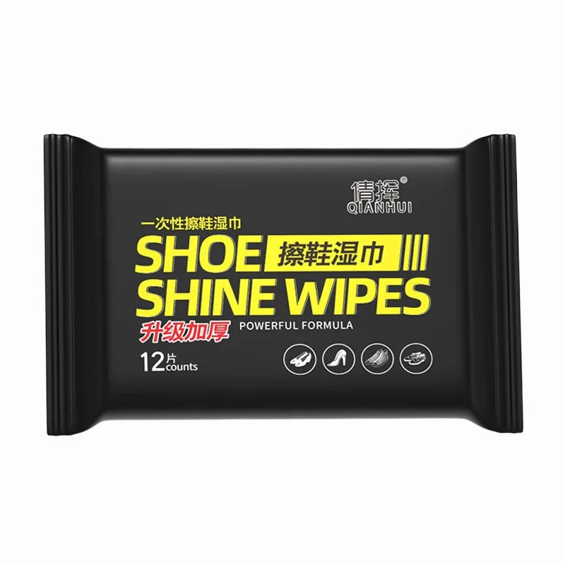 Disposable Shoe Cleaning Wipes - Portable Shoe Shine Cloths for Dirt & Stain Removal