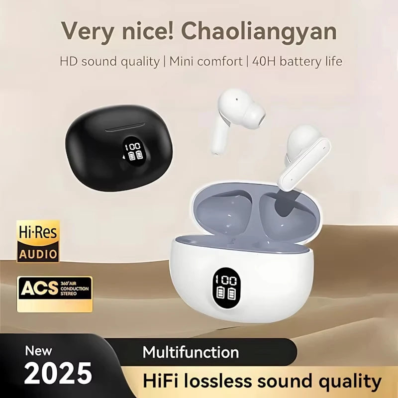 Wireless Bluetooth Headphones with HD Mic Noise Isolation Long Battery Life for Calls & Music
