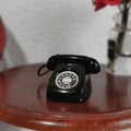 Miniature Fixed Telephone Dollhouse Accessory - 1:12 Scale, Multiple Colors