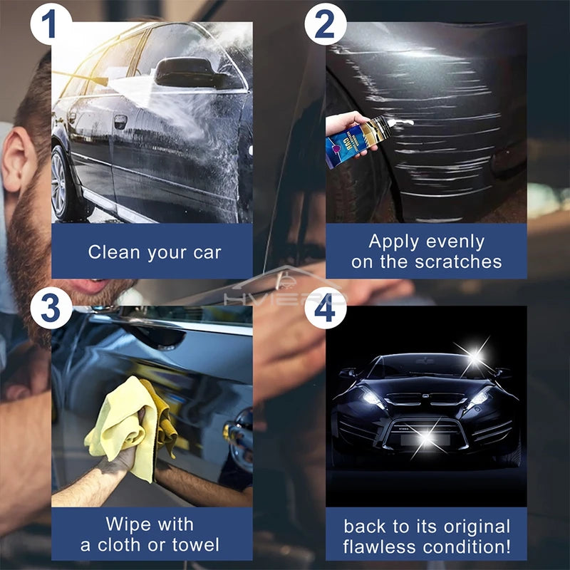Car Scratch Repair Paste 60ML for Paint Touch-Up and Polishing - Universal Colors