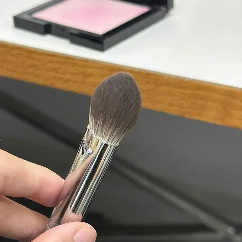 Mini Face Blush Brush Set - Powder, Cream & Liquid Makeup Tools for Precise Application
