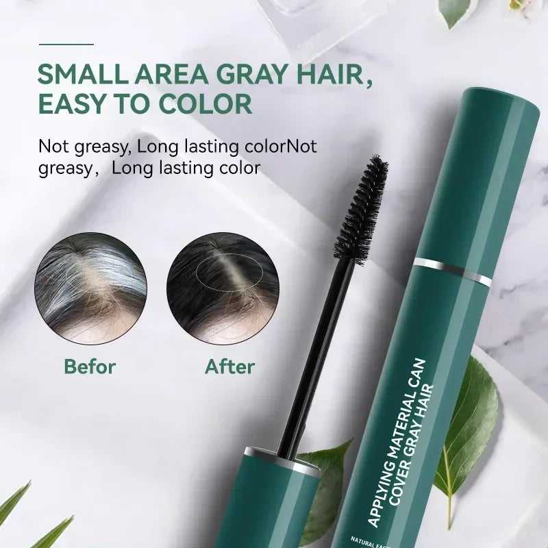 Long Lasting Washable Hair Dye Stick - Quick Gray Coverage, Non-Toxic