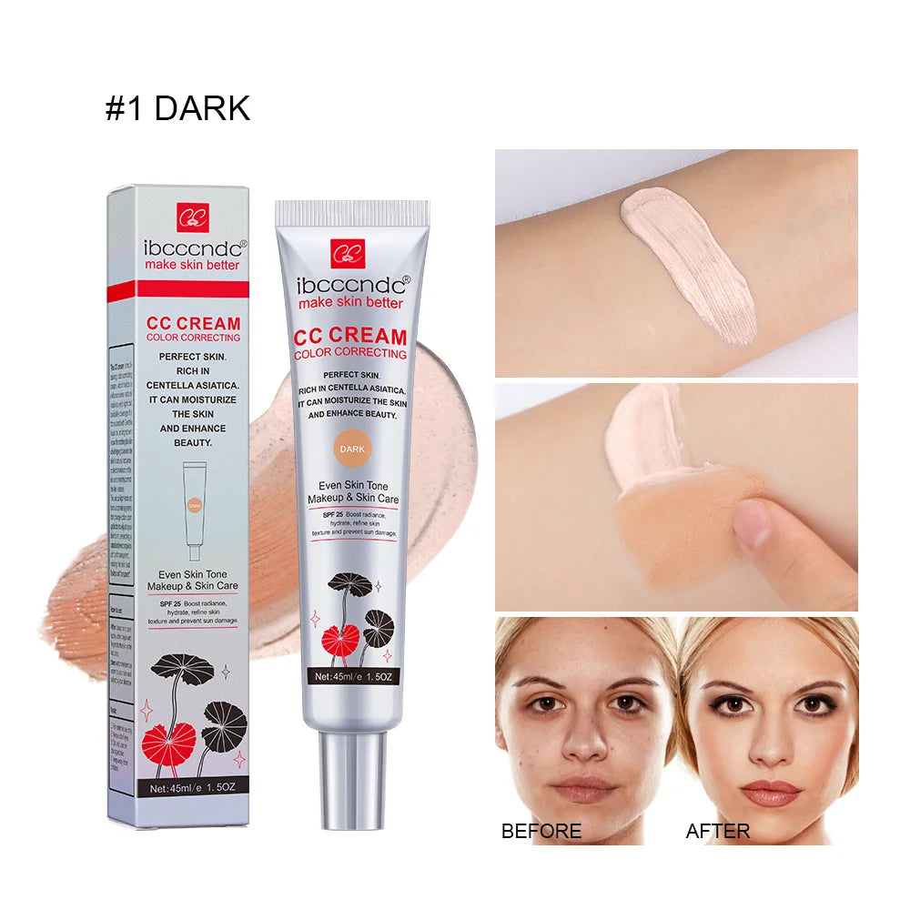 Waterproof CC Cream with Moisturizing & Correcting Properties for Flawless Skin - 45ml
