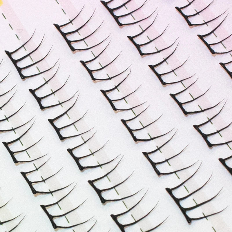 False Eyelashes Flake Book Natural Wispy Style for Glamorous Eyes - Korean Look