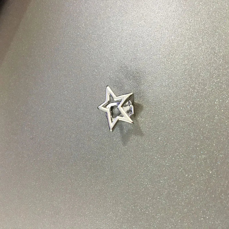 Halloween Irregular Hollow Pentagram Star Teeth Grillz Hip Hop Jewelry for Men Women
