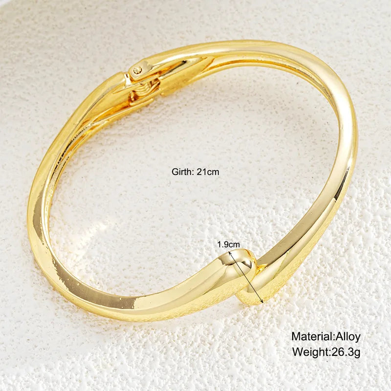 Adjustable Water Drop Metal Bangle for Women - Daily Wear Jewelry