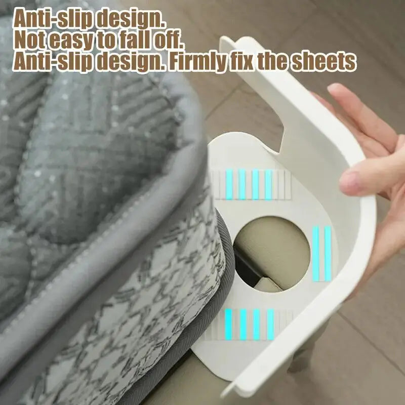Heavy Duty Bed Sheet Corner Clips - Non-Slip Mattress Straps for All Sizes