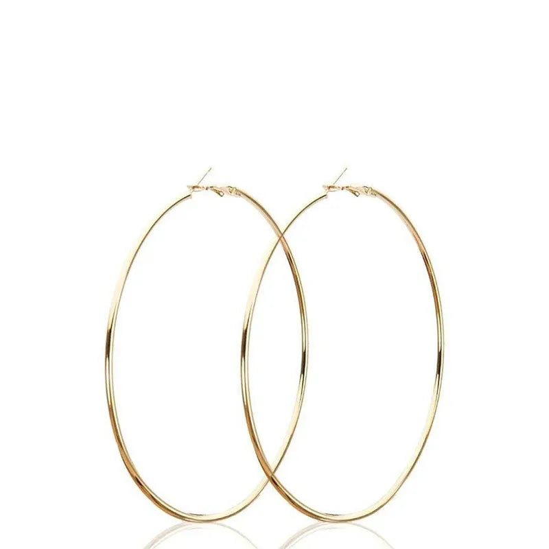 2-Pair Stainless Steel Hoop Earrings for Women Men - Fashion Jewelry Gift