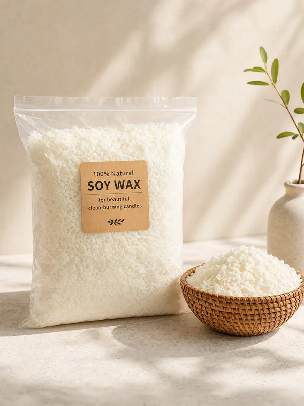 Pure Natural Soy Wax for Candle Making - Eco-Friendly & Long-Lasting Raw Material