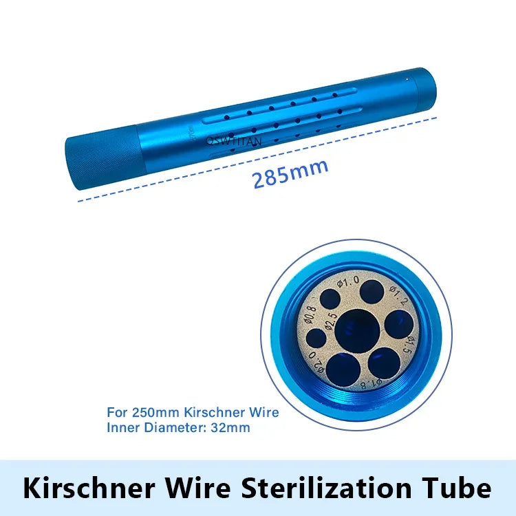Sterilization Tube Drill Bits for Orthopedic Kirschner Wires - Aluminium Alloy