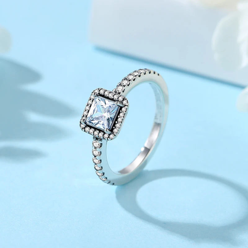 925 Sterling Silver Infinity Heart Engagement Wedding Ring for Women - Luxury Jewelry Gift