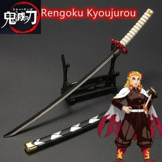 10-Inch Metal Demon Slayer Katana Toy Sword - Kimetsu No Yaiba Collectible Gift