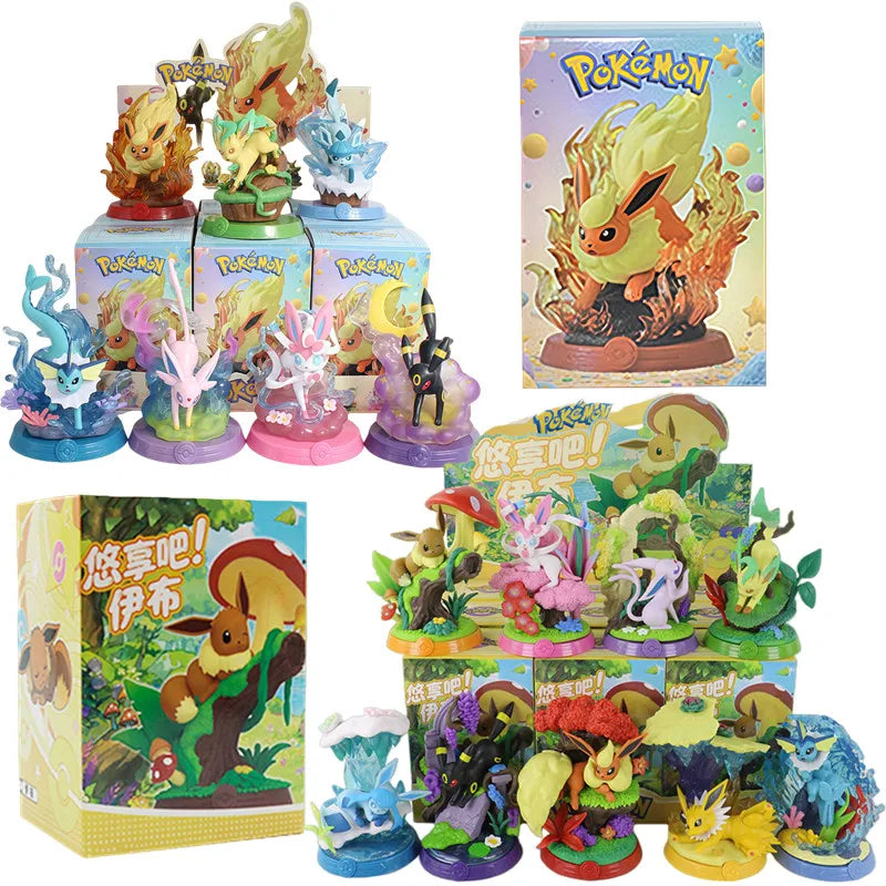 Pokemon Eeveelutions Anime Figure Set - Blind Box Toys for Kids & Collectors