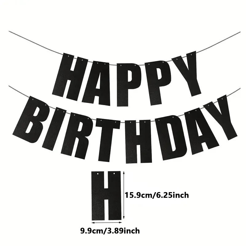 Birthday Banner 1Set Happy Birthday Wall Hanging Party Decorations
