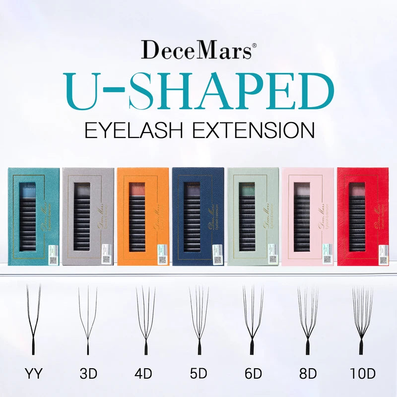 Eyelash Extension Tray Set with 3D-6D Curl & Multiple Lengths - 12 Lines