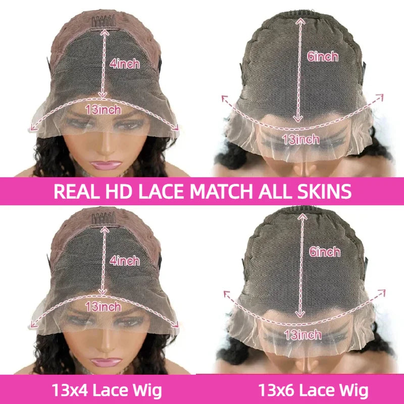 Body Wave Lace Front Wigs 13x4 13x6 Human Hair Wig 200 Density for Women