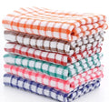 6 Pack Cotton Kitchen Tea Towels - Absorbent Lint-Free Dish Cloths for Cleaning