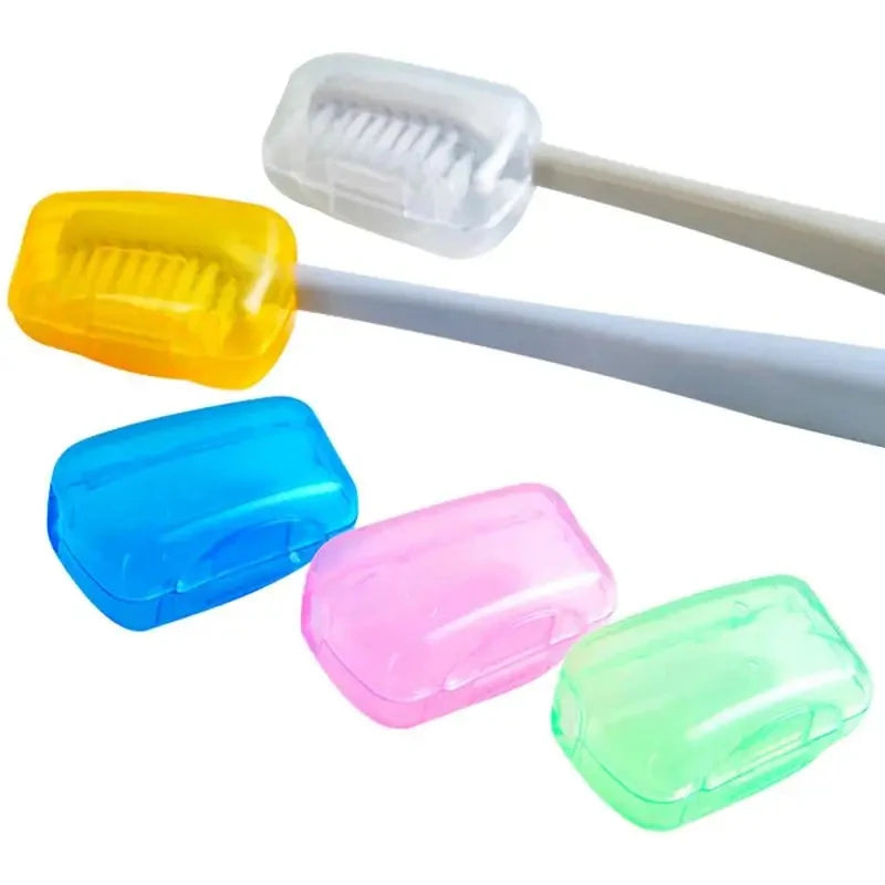 Travel Toothbrush Head Covers 5-Pack - Portable Protective Cases for Household & Travel