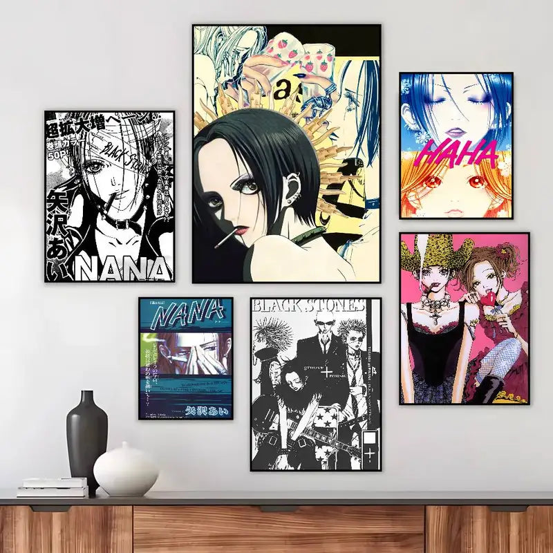 Anime Poster Wall Art Canvas - Japan N-NANA HD Print for Living Room Decor